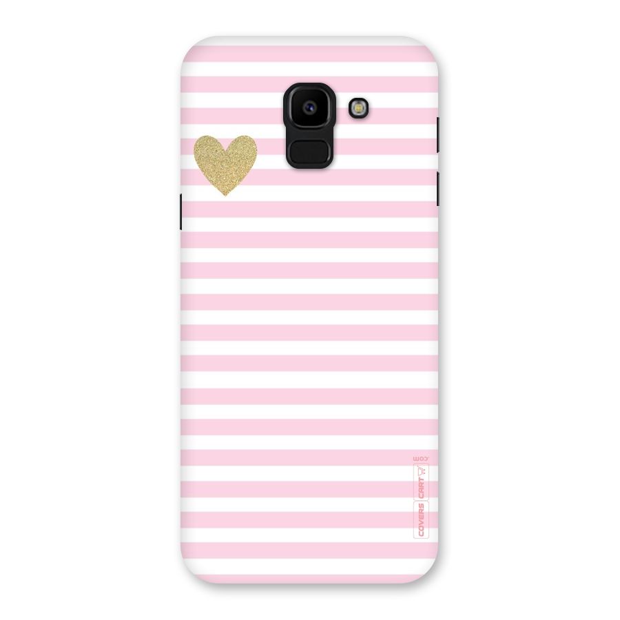 Pink Stripes Back Case for Galaxy J6