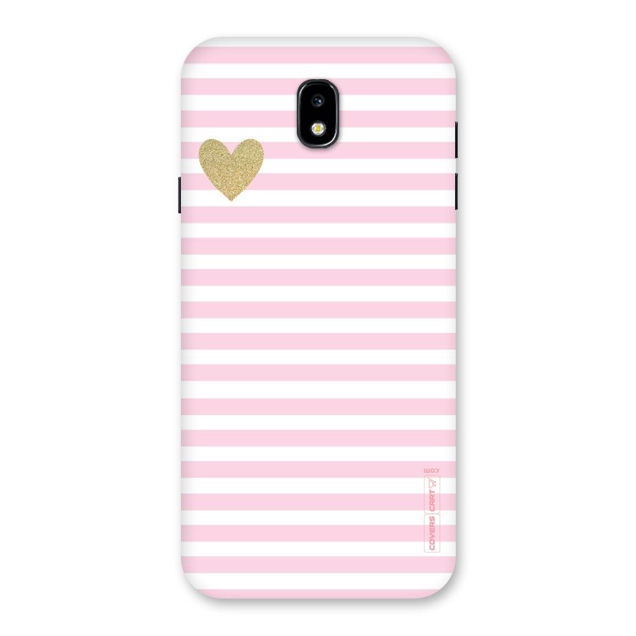 Pink Stripes Back Case for Galaxy J7 Pro