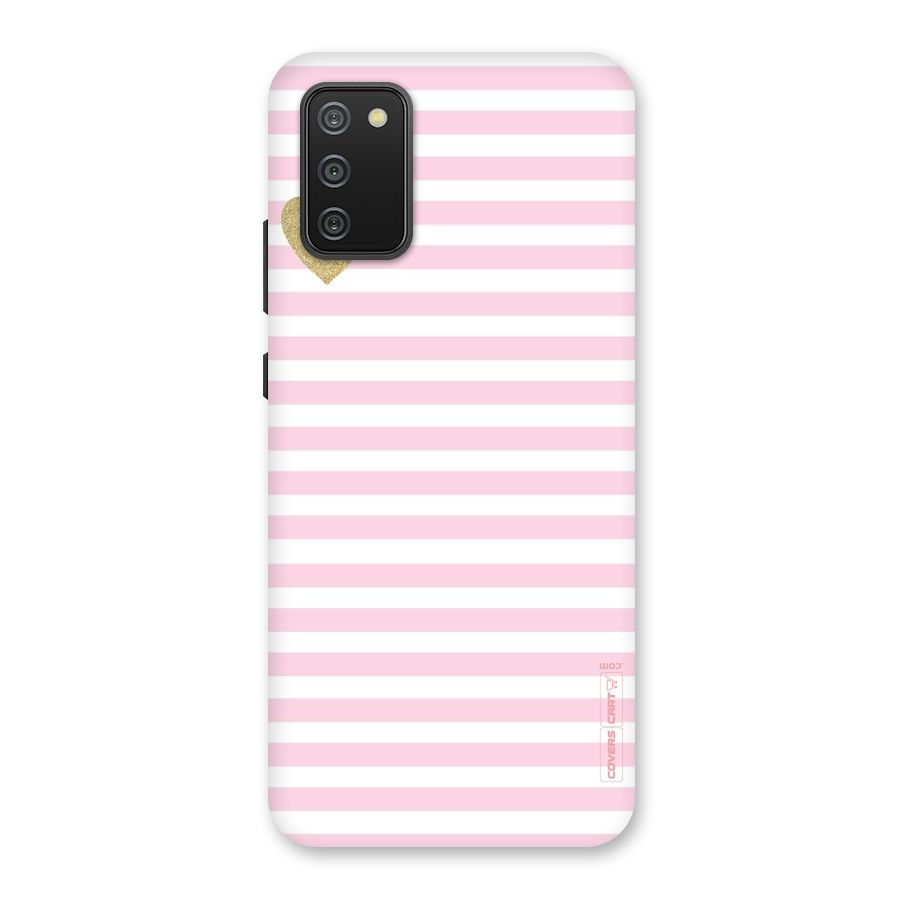 Pink Stripes Back Case for Galaxy M02s