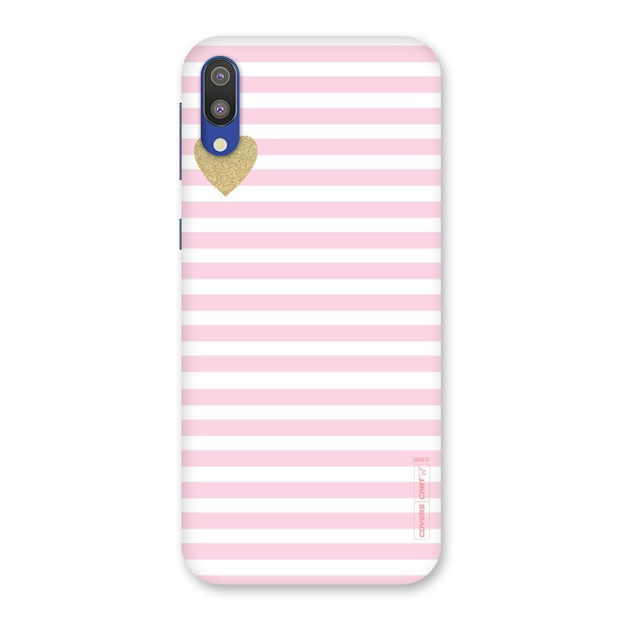 Pink Stripes Back Case for Galaxy M10