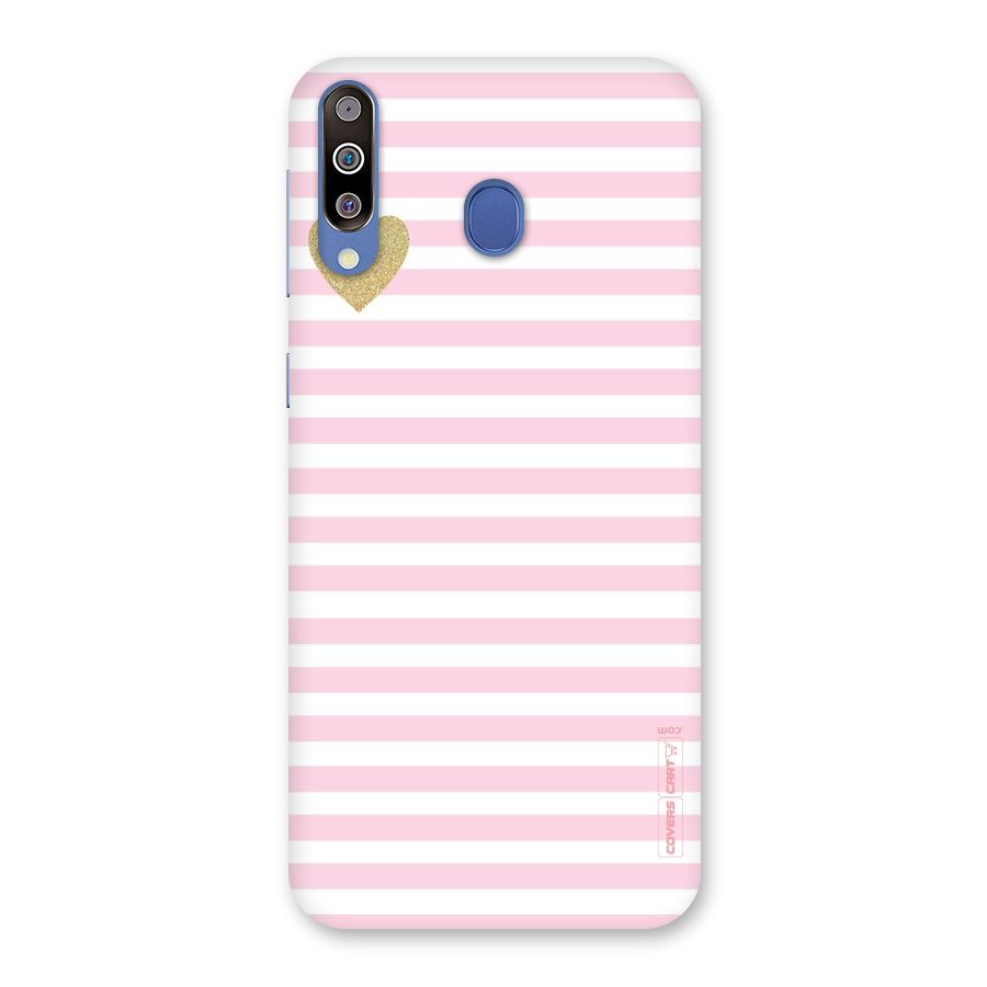 Pink Stripes Back Case for Galaxy M30