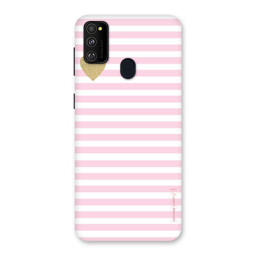 Pink Stripes Back Case for Galaxy M30s