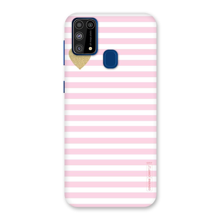 Pink Stripes Back Case for Galaxy M31