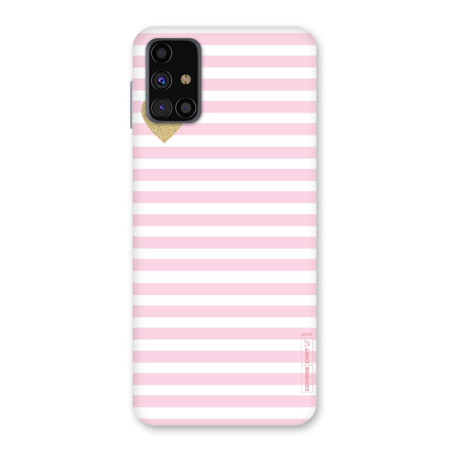 Pink Stripes Back Case for Galaxy M31s