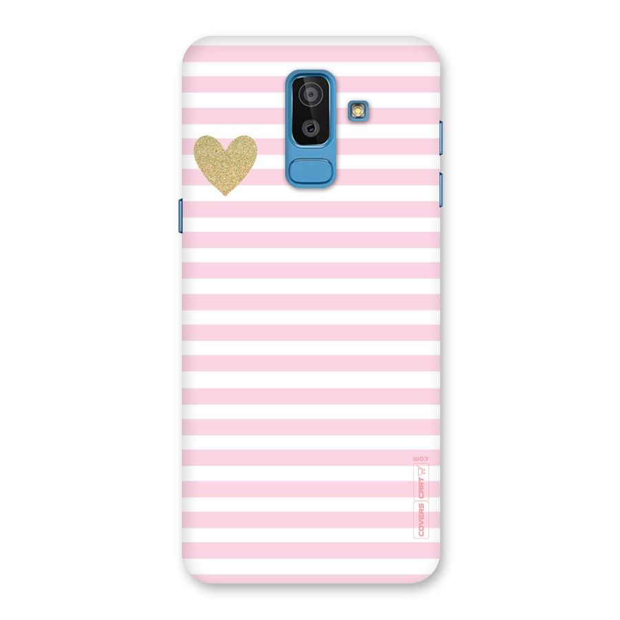 Pink Stripes Back Case for Galaxy On8 (2018)