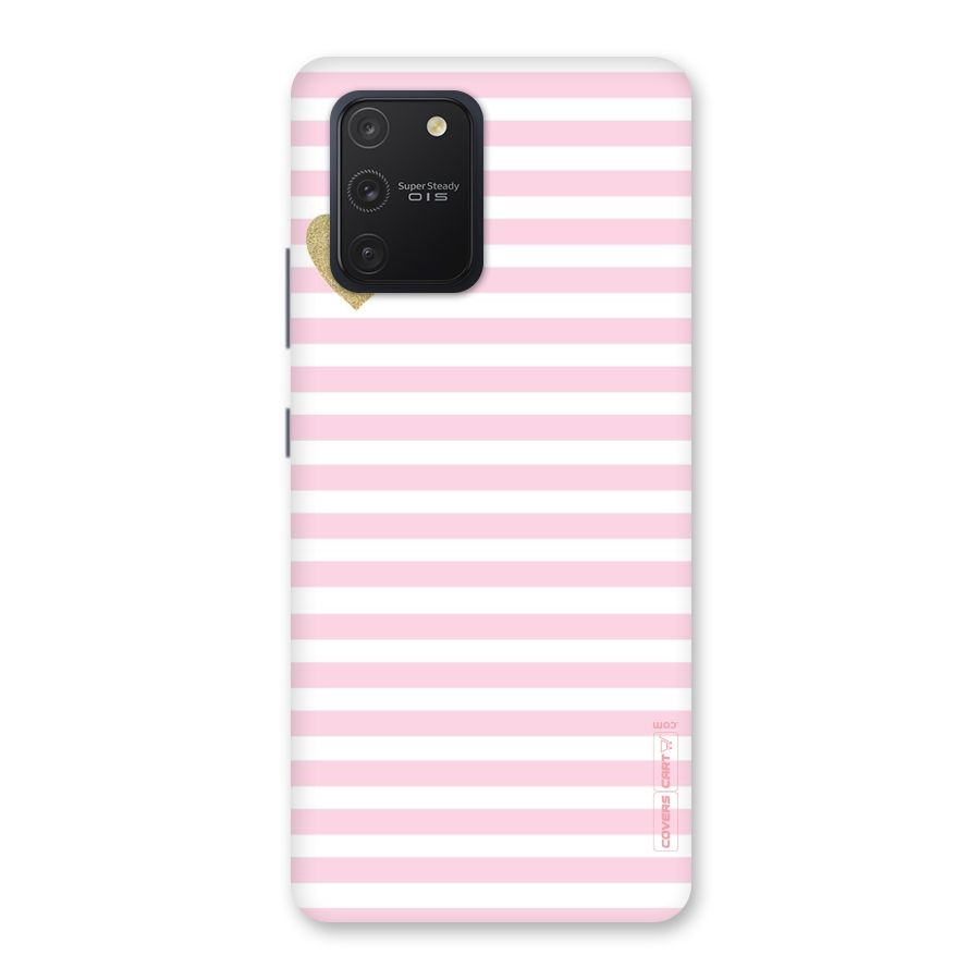 Pink Stripes Back Case for Galaxy S10 Lite
