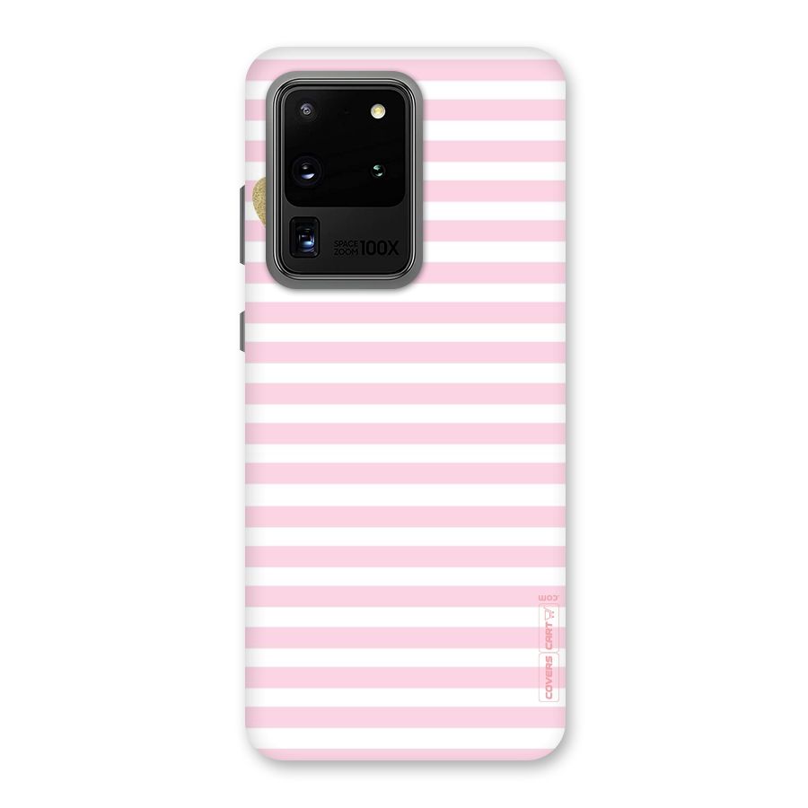 Pink Stripes Back Case for Galaxy S20 Ultra
