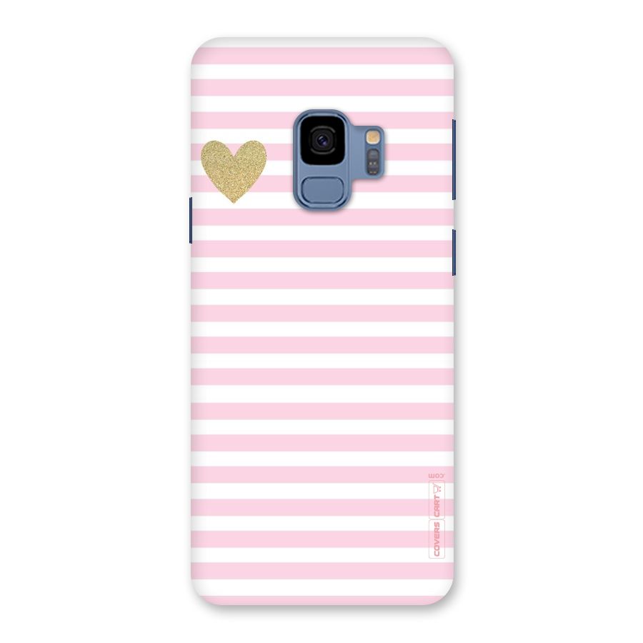 Pink Stripes Back Case for Galaxy S9