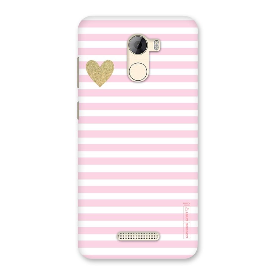 Pink Stripes Back Case for Gionee A1 LIte