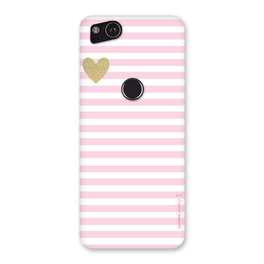 Pink Stripes Back Case for Google Pixel 2