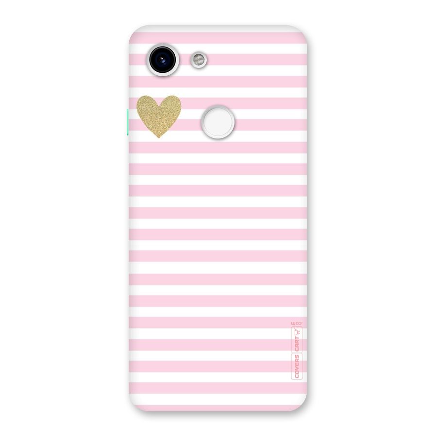 Pink Stripes Back Case for Google Pixel 3