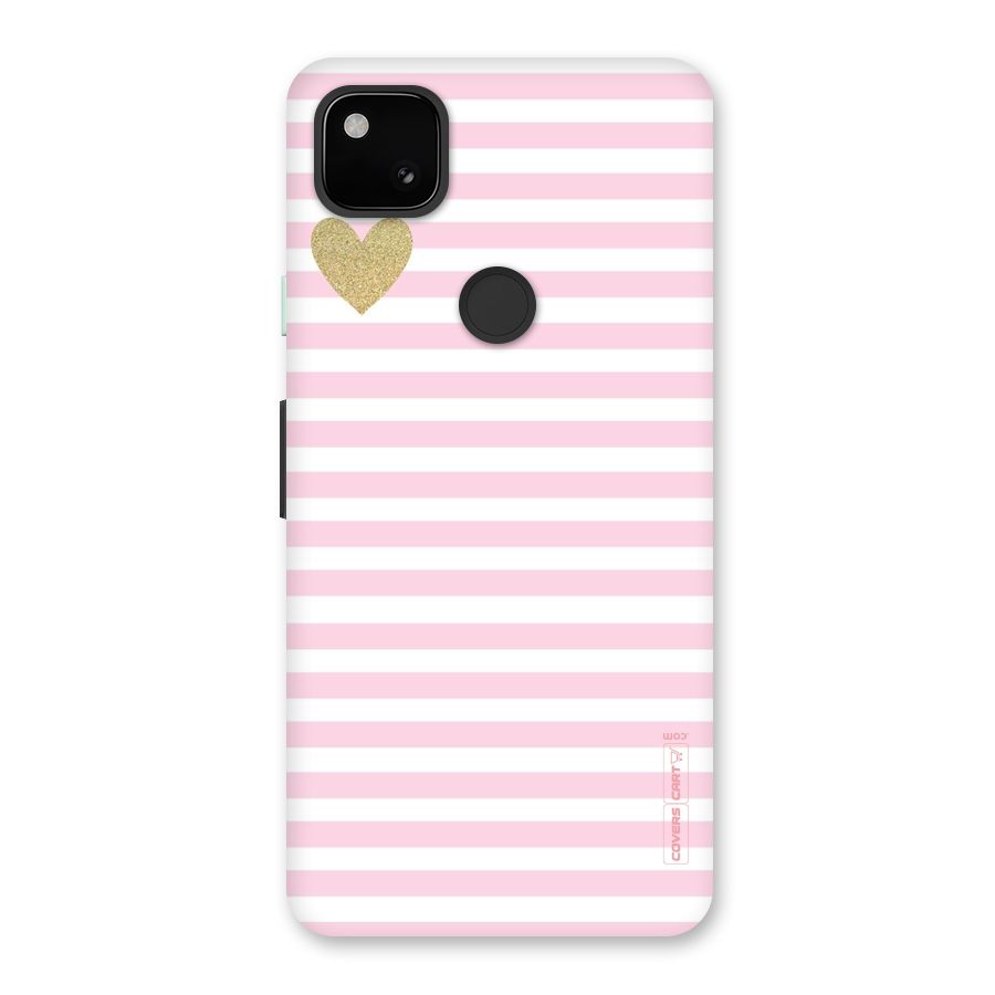 Pink Stripes Back Case for Google Pixel 4a