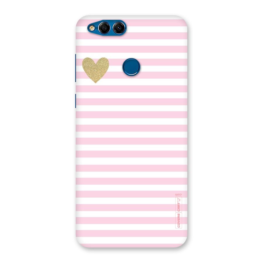 Pink Stripes Back Case for Honor 7X