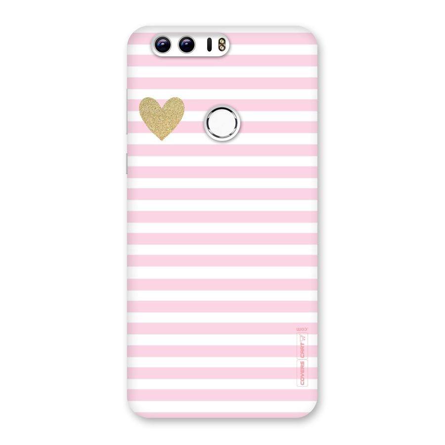 Pink Stripes Back Case for Honor 8