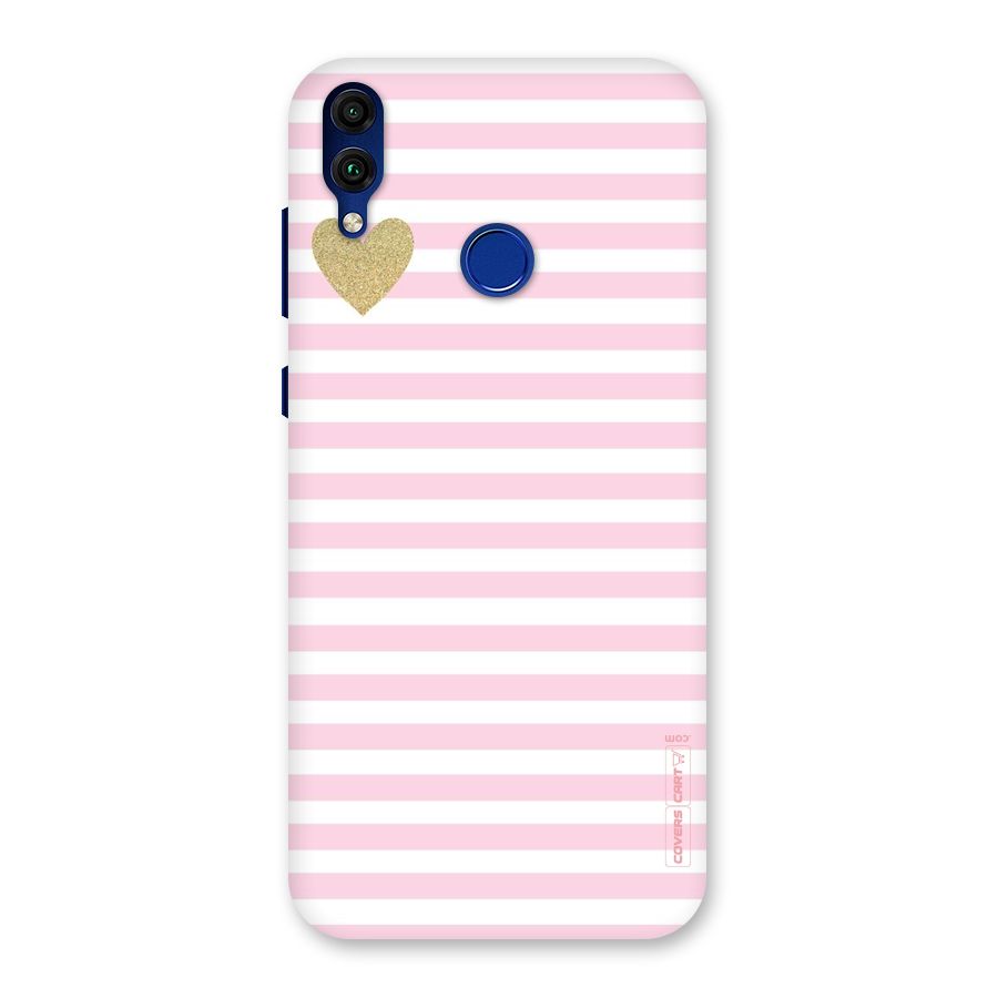 Pink Stripes Back Case for Honor 8C