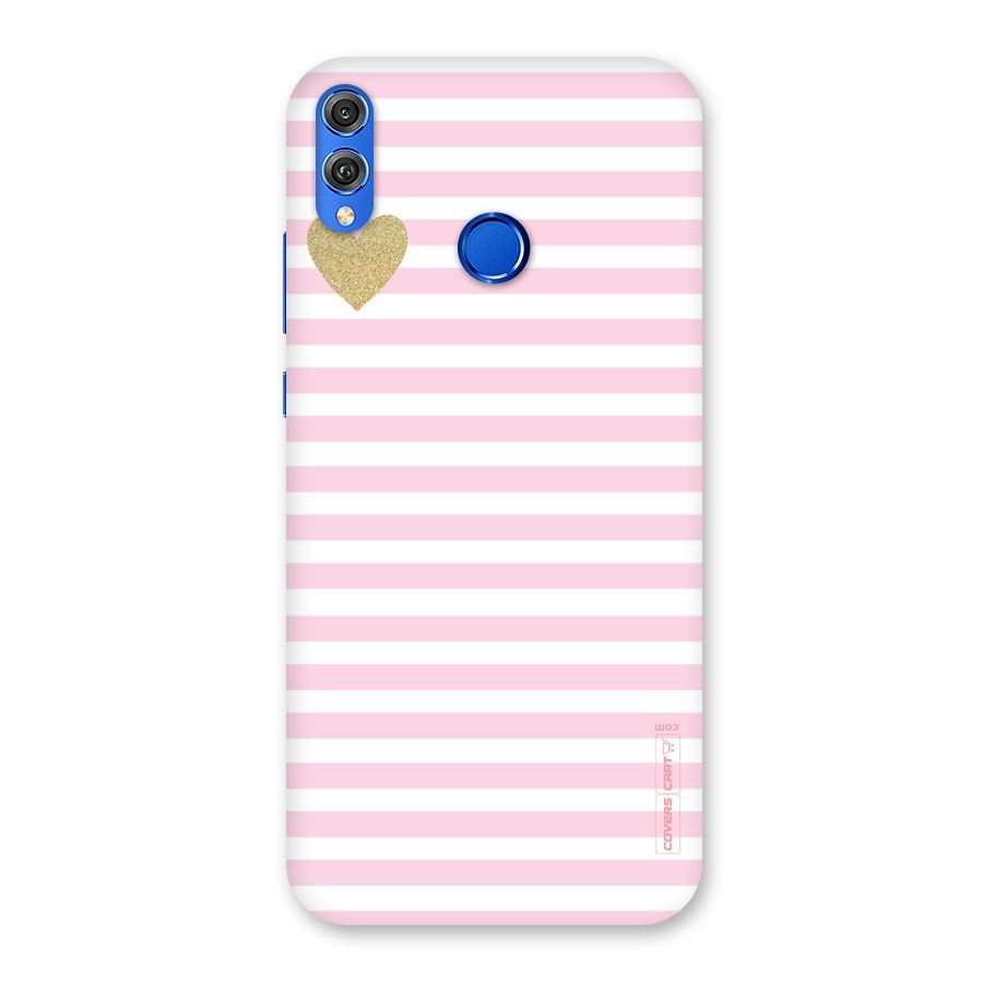 Pink Stripes Back Case for Honor 8X