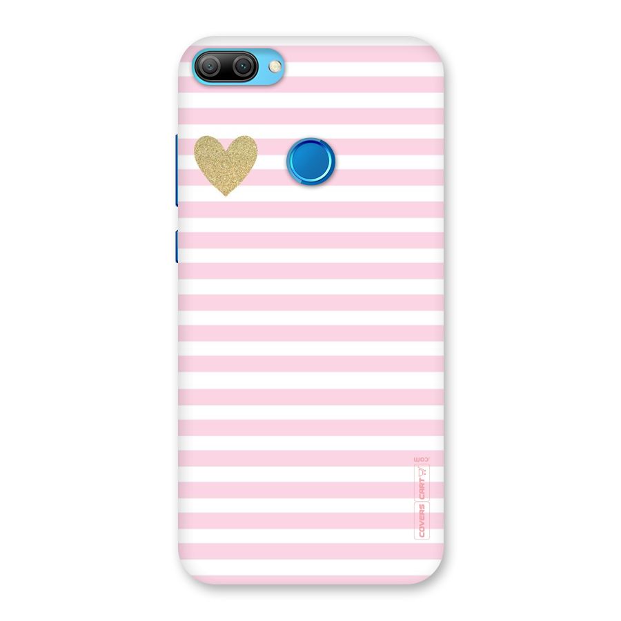Pink Stripes Back Case for Honor 9N