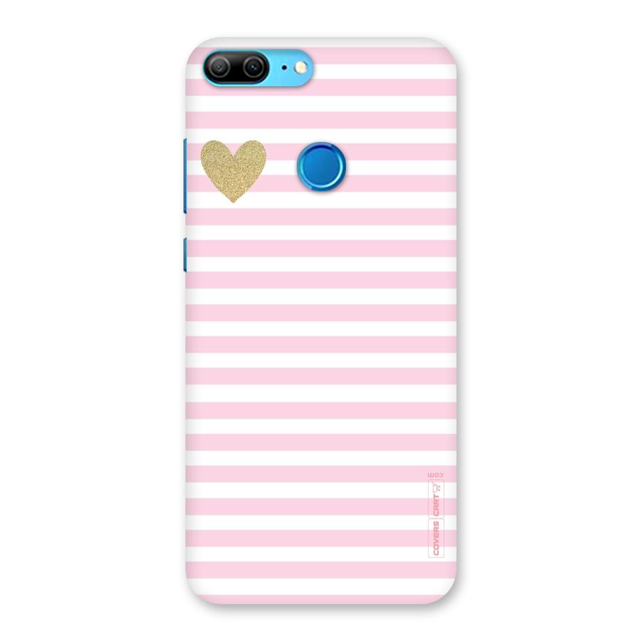 Pink Stripes Back Case for Honor 9 Lite