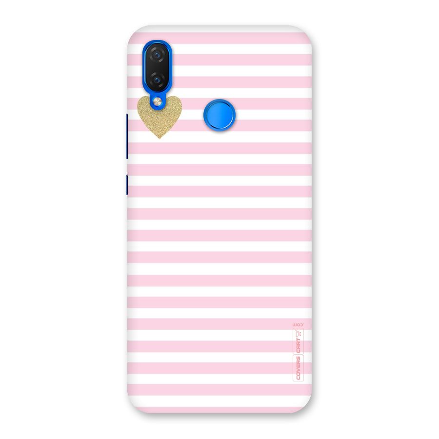 Pink Stripes Back Case for Huawei P Smart+