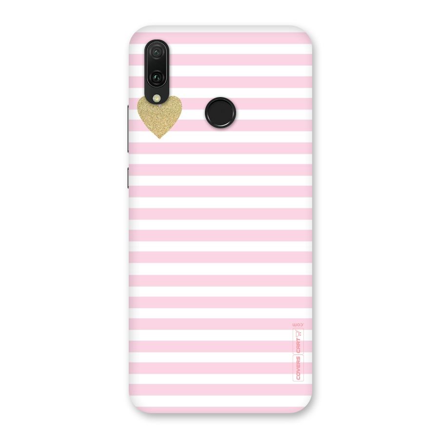 Pink Stripes Back Case for Huawei Y9 (2019)