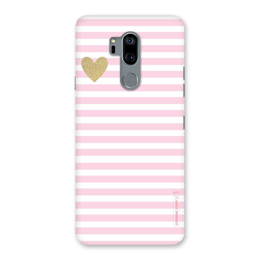 Pink Stripes Back Case for LG G7