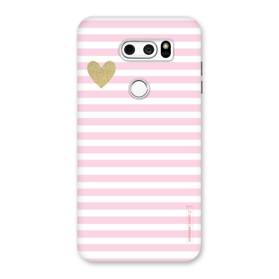 Pink Stripes Back Case for LG V30