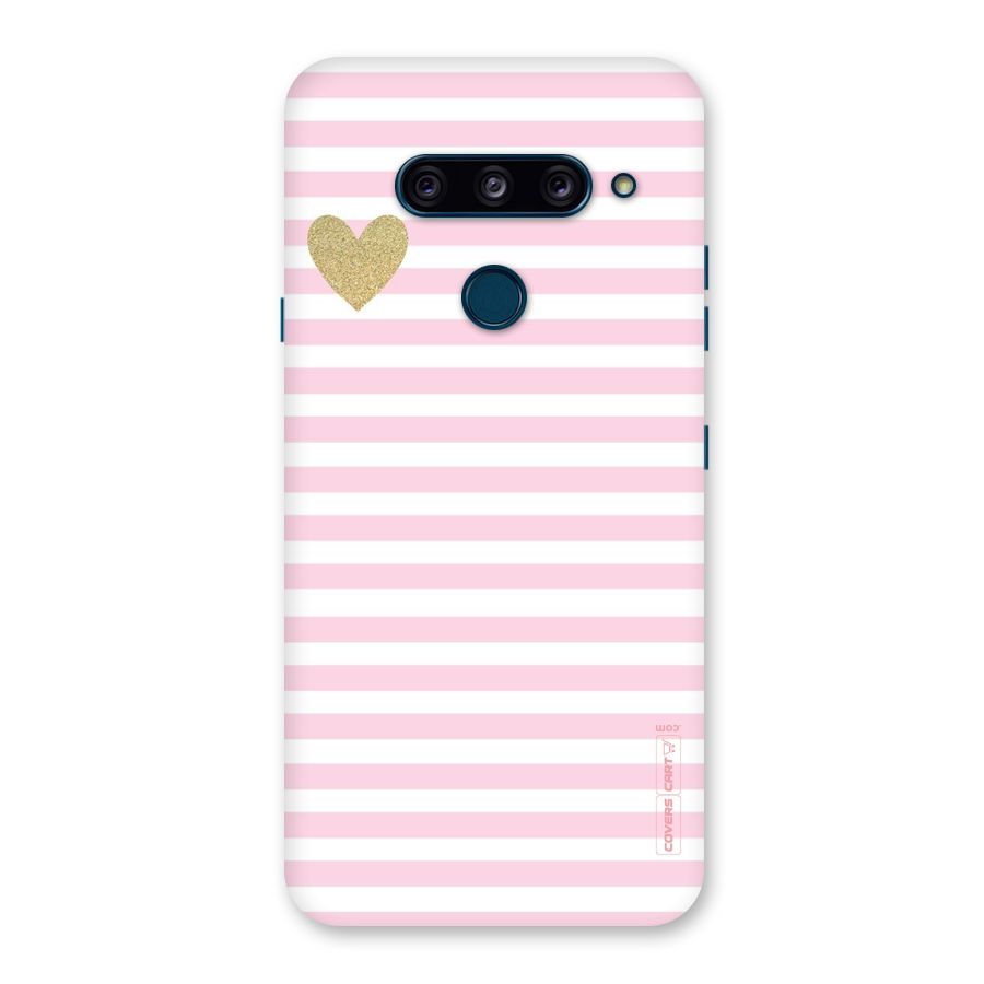 Pink Stripes Back Case for LG  V40 ThinQ