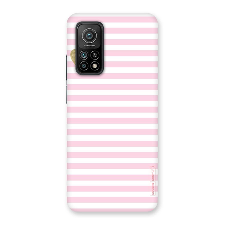 Pink Stripes Back Case for Mi 10T 5G