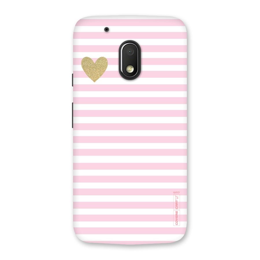Pink Stripes Back Case for Moto G4 Play
