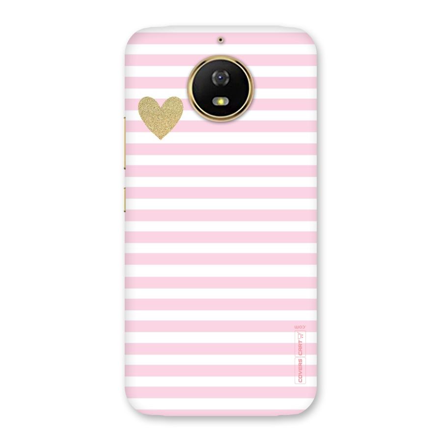 Pink Stripes Back Case for Moto G5s