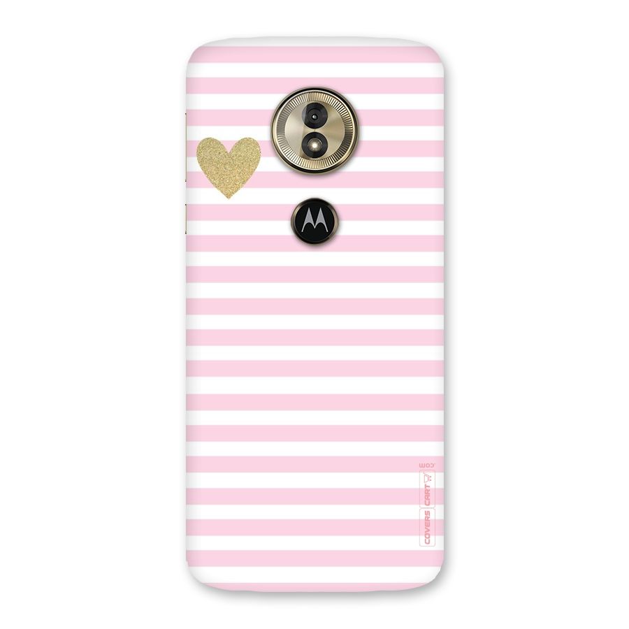Pink Stripes Back Case for Moto G6 Play