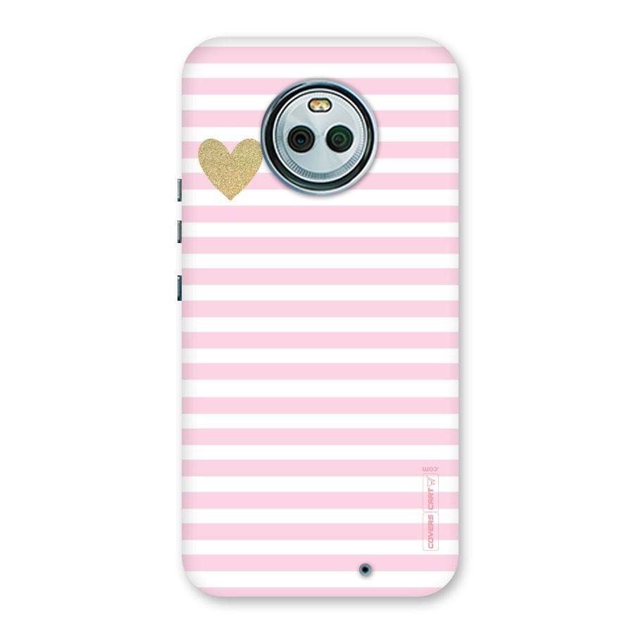 Pink Stripes Back Case for Moto X4
