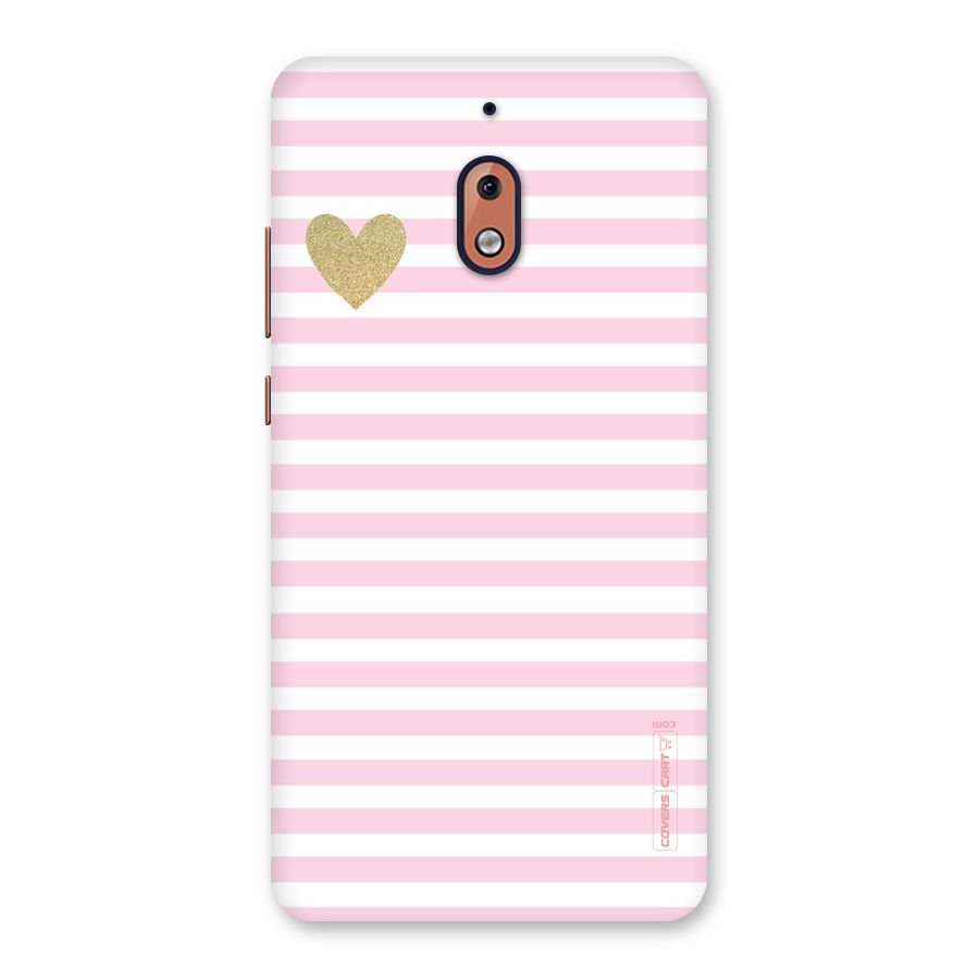 Pink Stripes Back Case for Nokia 2.1