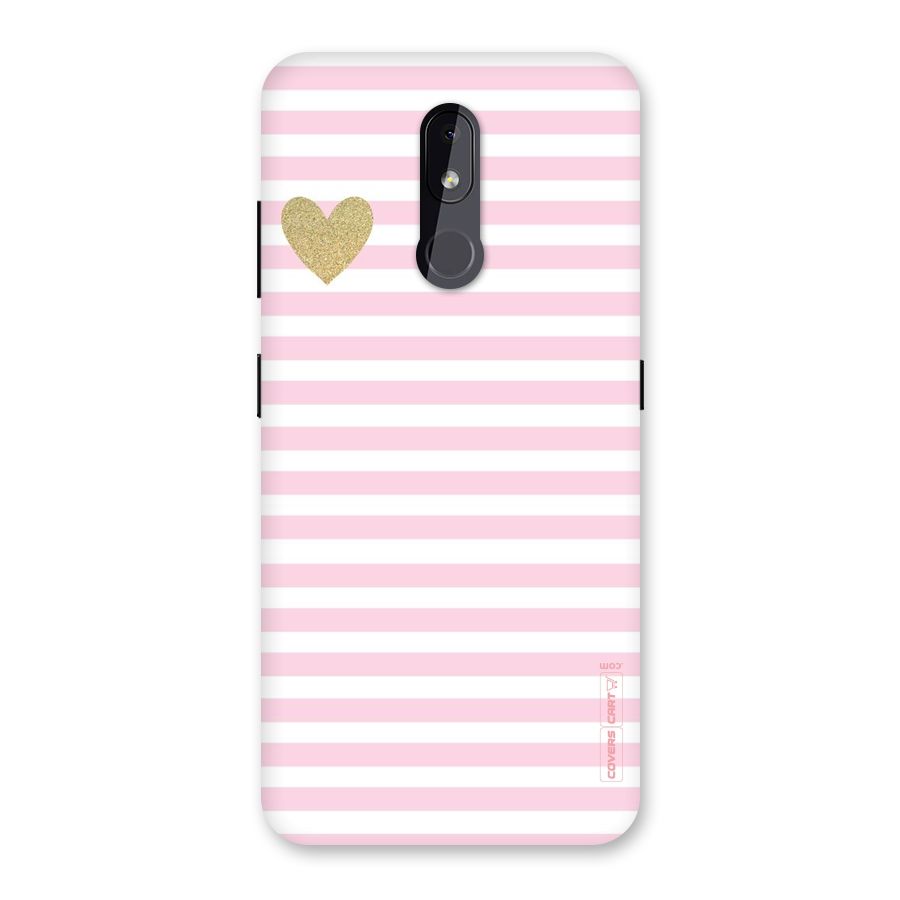 Pink Stripes Back Case for Nokia 3.2