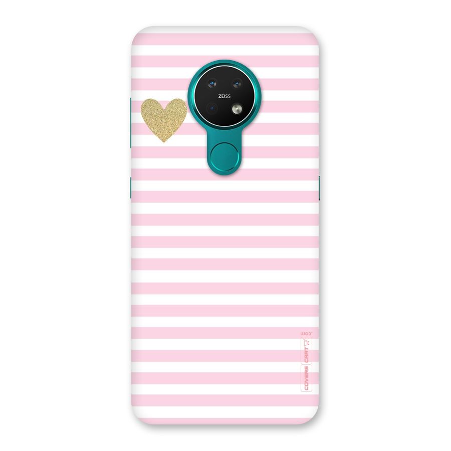 Pink Stripes Back Case for Nokia 7.2