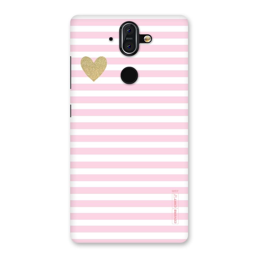 Pink Stripes Back Case for Nokia 8 Sirocco
