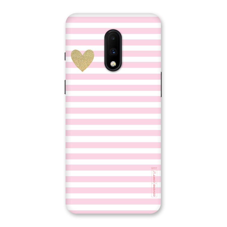 Pink Stripes Back Case for OnePlus 7