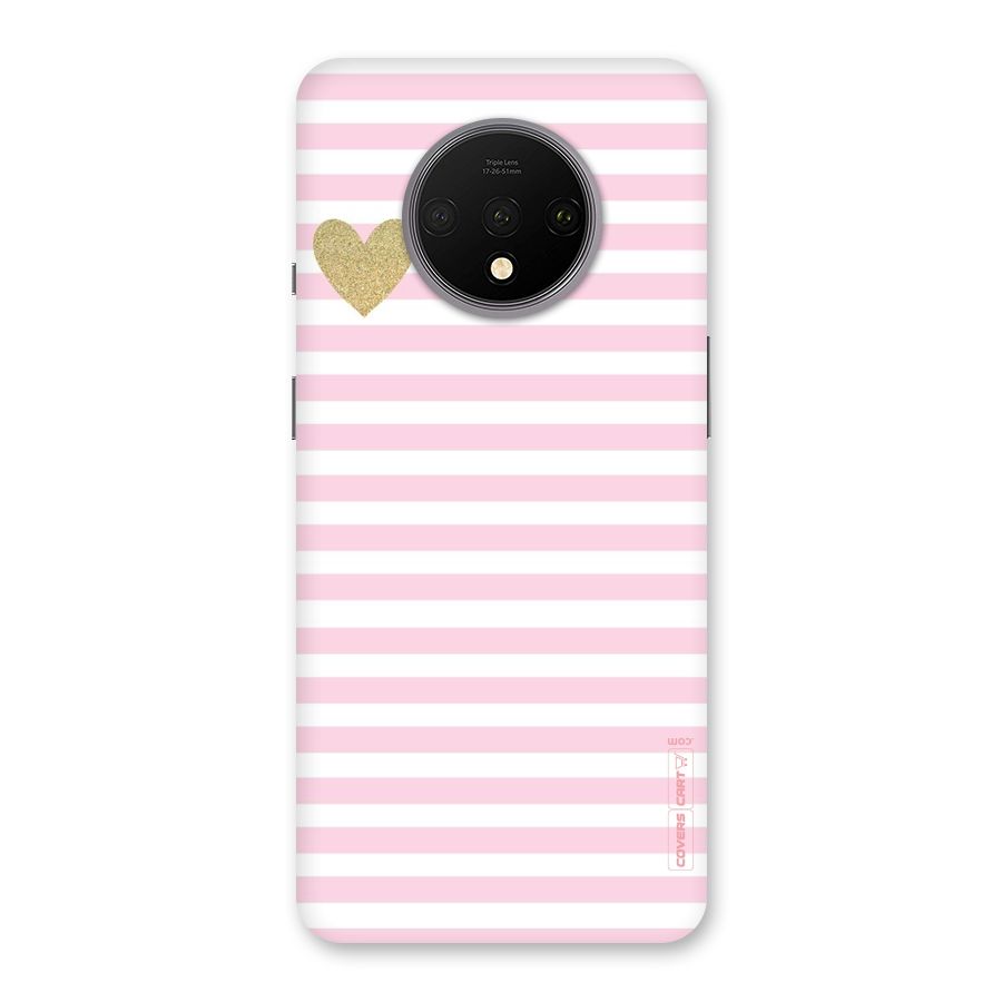 Pink Stripes Back Case for OnePlus 7T