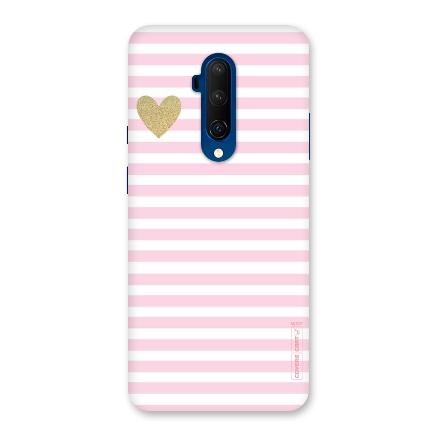 Pink Stripes Back Case for OnePlus 7T Pro