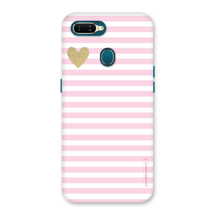 Pink Stripes Back Case for Oppo A11k