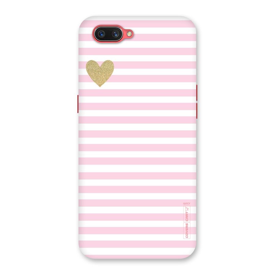 Pink Stripes Back Case for Oppo A3s