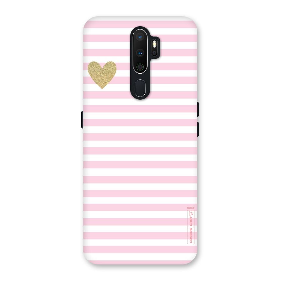 Pink Stripes Back Case for Oppo A5 (2020)