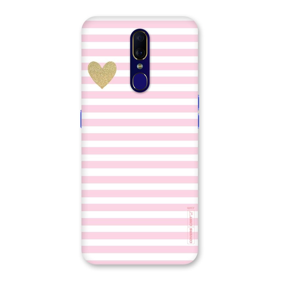 Pink Stripes Back Case for Oppo A9