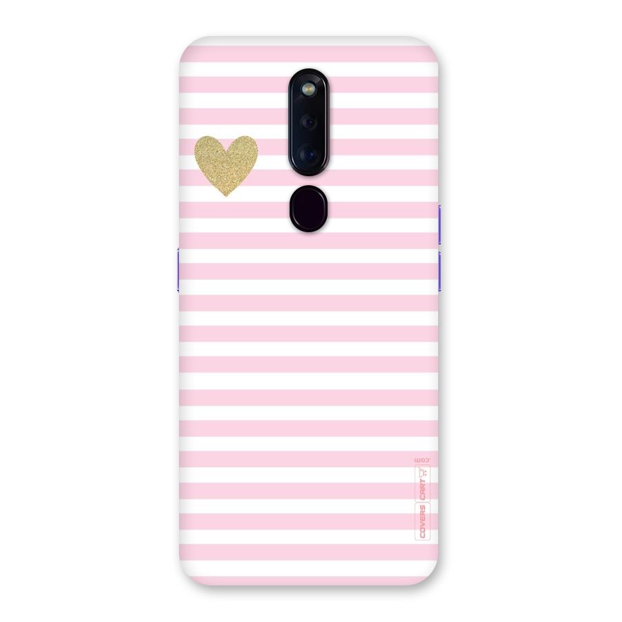 Pink Stripes Back Case for Oppo F11 Pro