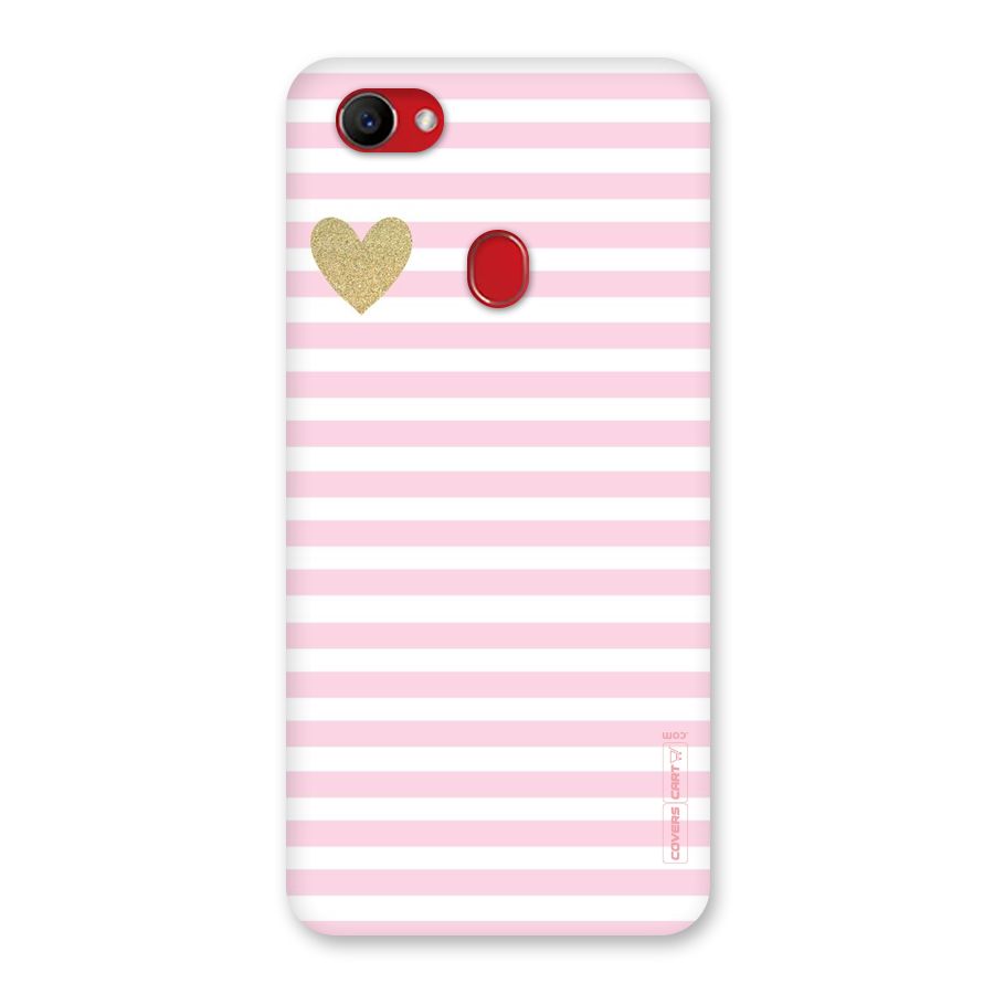 Pink Stripes Back Case for Oppo F7