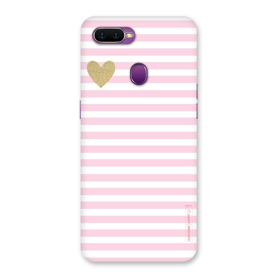 Pink Stripes Back Case for Oppo F9