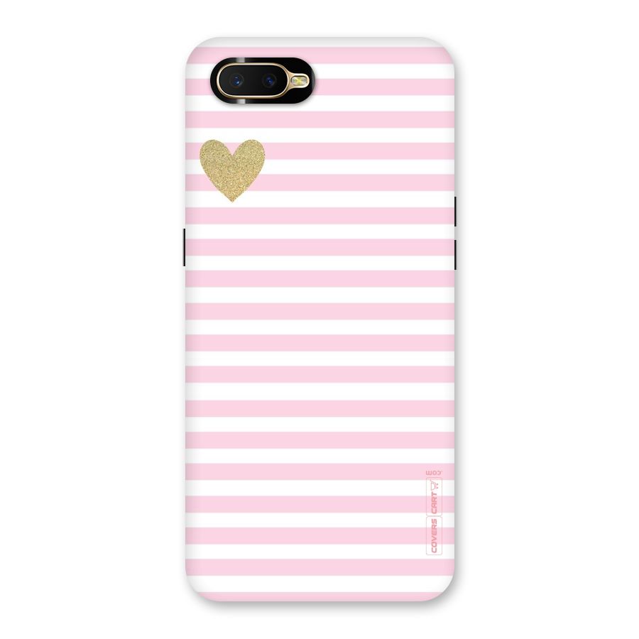 Pink Stripes Back Case for Oppo K1