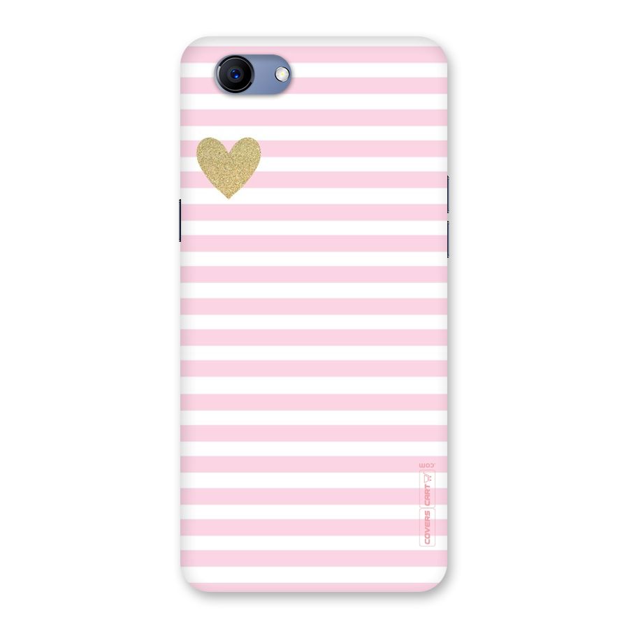 Pink Stripes Back Case for Oppo Realme 1