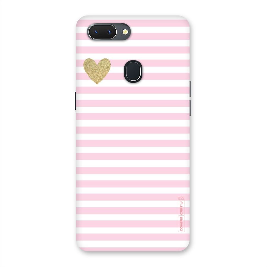 Pink Stripes Back Case for Oppo Realme 2
