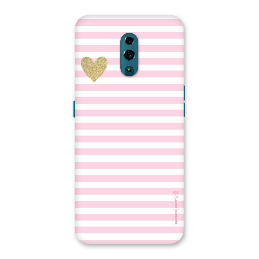 Pink Stripes Back Case for Oppo Reno